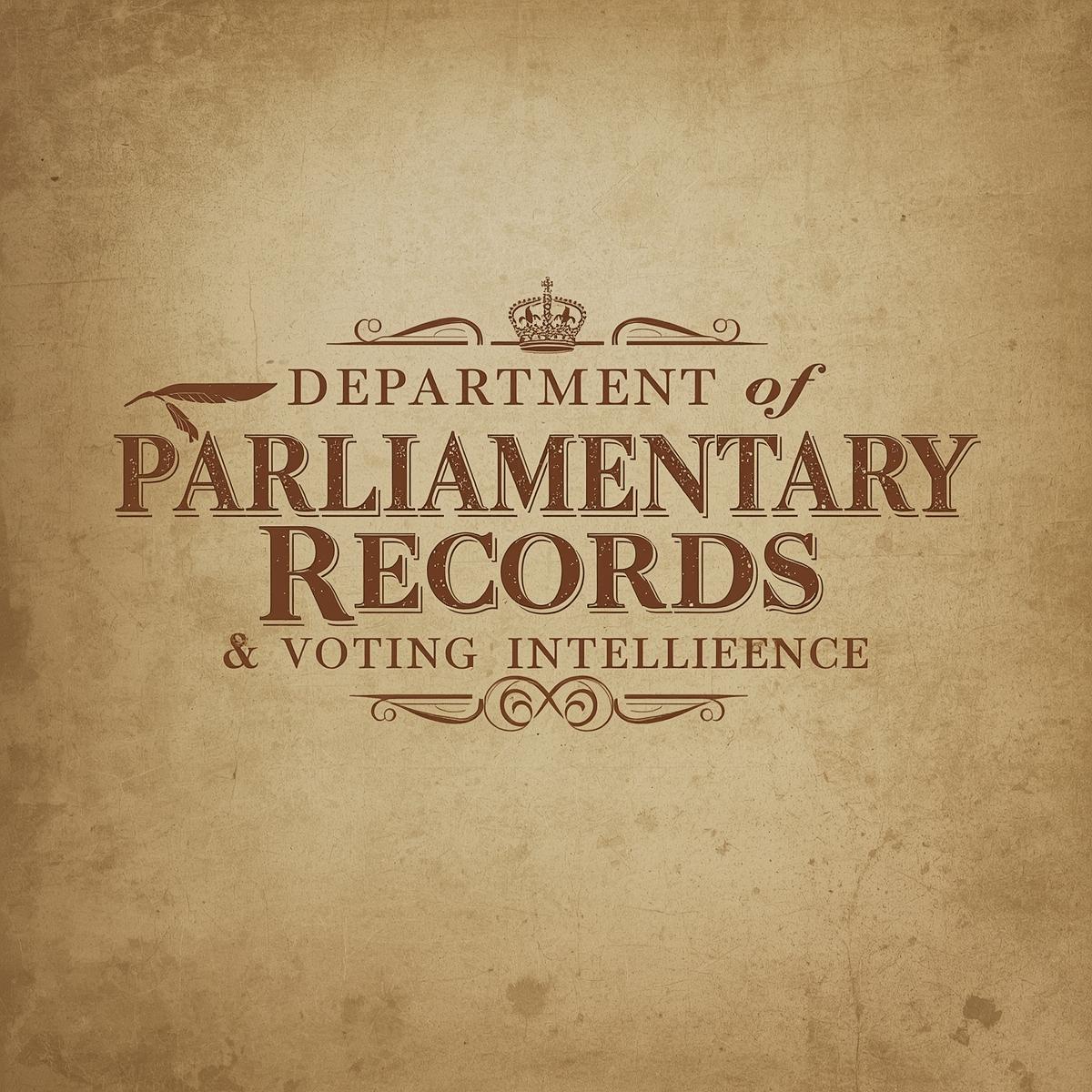 Department of Parliamentary Records & Voting Intelligence seal